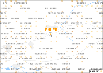 map of Ehlen