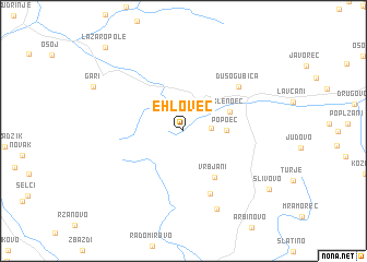 map of Ehlovec