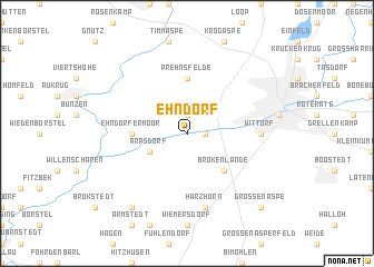 map of Ehndorf