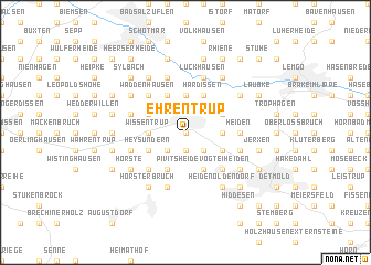 map of Ehrentrup