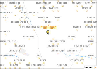 map of Ehrhorn