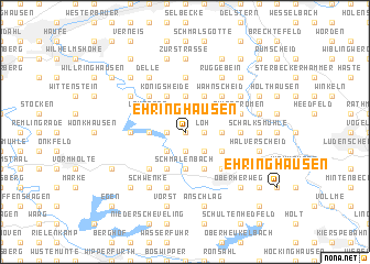 map of Ehringhausen