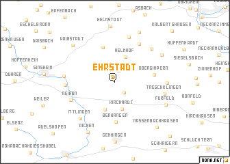 map of Ehrstädt