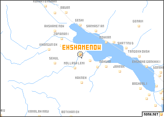 map of Eḩshām-e Now