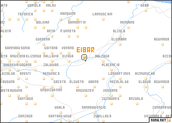 map of Éibar