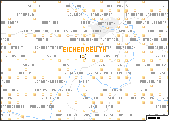 map of Eichenreuth