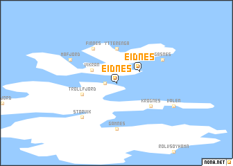 map of Eidnes