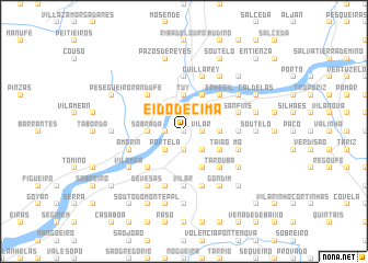 map of Eido de Cima