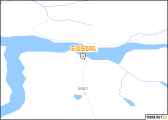 map of Eidsdal