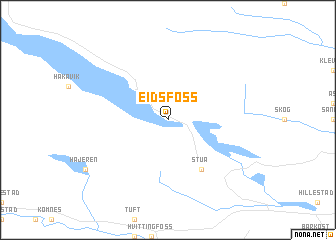 map of Eidsfoss