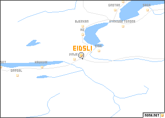 map of Eidsli