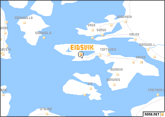 map of Eidsvik