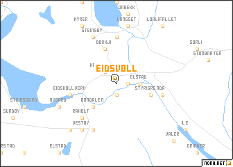 map of Eidsvoll