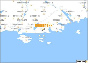 map of Eigebrekk