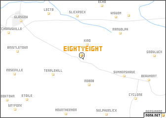map of Eighty Eight