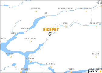 map of Eikefet