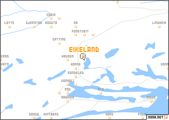 map of Eikeland