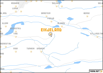 map of Eikjeland