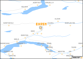 map of Eikrem