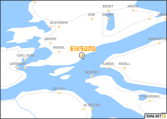 map of Eiksund