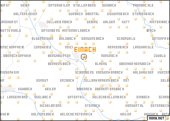 map of Einach