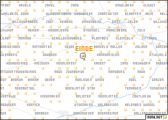 map of Einde