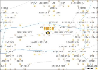 map of Einde