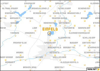 map of Einfeld