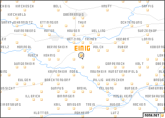 map of Einig