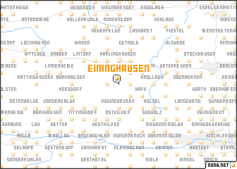 map of Eininghausen