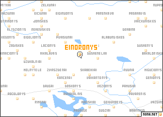 map of Einoronys