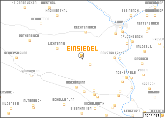 map of Einsiedel