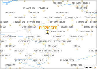 map of Einzingen