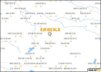 map of Eiriogala