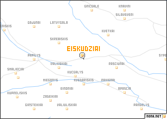 map of Eiskudžiai