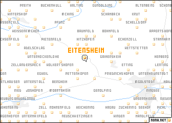 map of Eitensheim