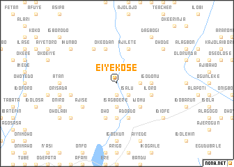 map of Eiyekose