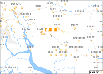 map of Ejaka