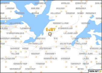 map of Ejby