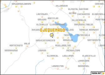 map of Eje Quemado