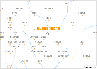 map of Ējersa Goro