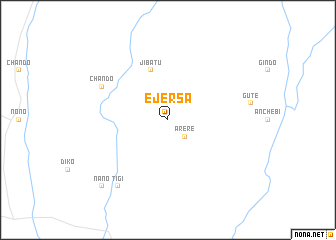 map of Ējersa