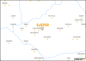 map of Ējersa