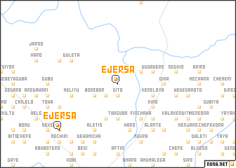 map of Ējersa