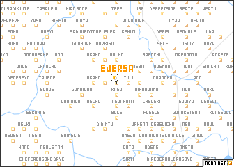 map of Ējersa