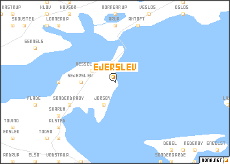 map of Ejerslev