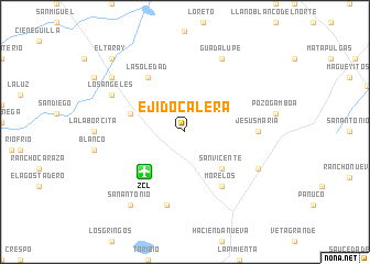 map of Ejido Calera