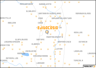 map of Ejido Cosío