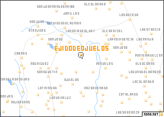 map of Ejido de Ojuelos