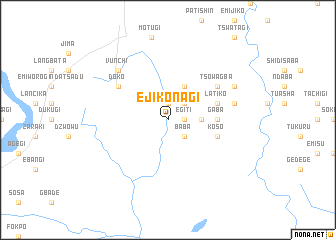 map of Ejikonagi